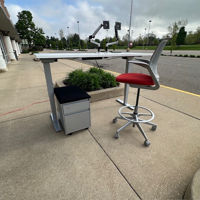 HAWORTH HEIGHT ADJUSTABLE TABLE WITH ELECTRIC BASE, 29x70 - Image 14
