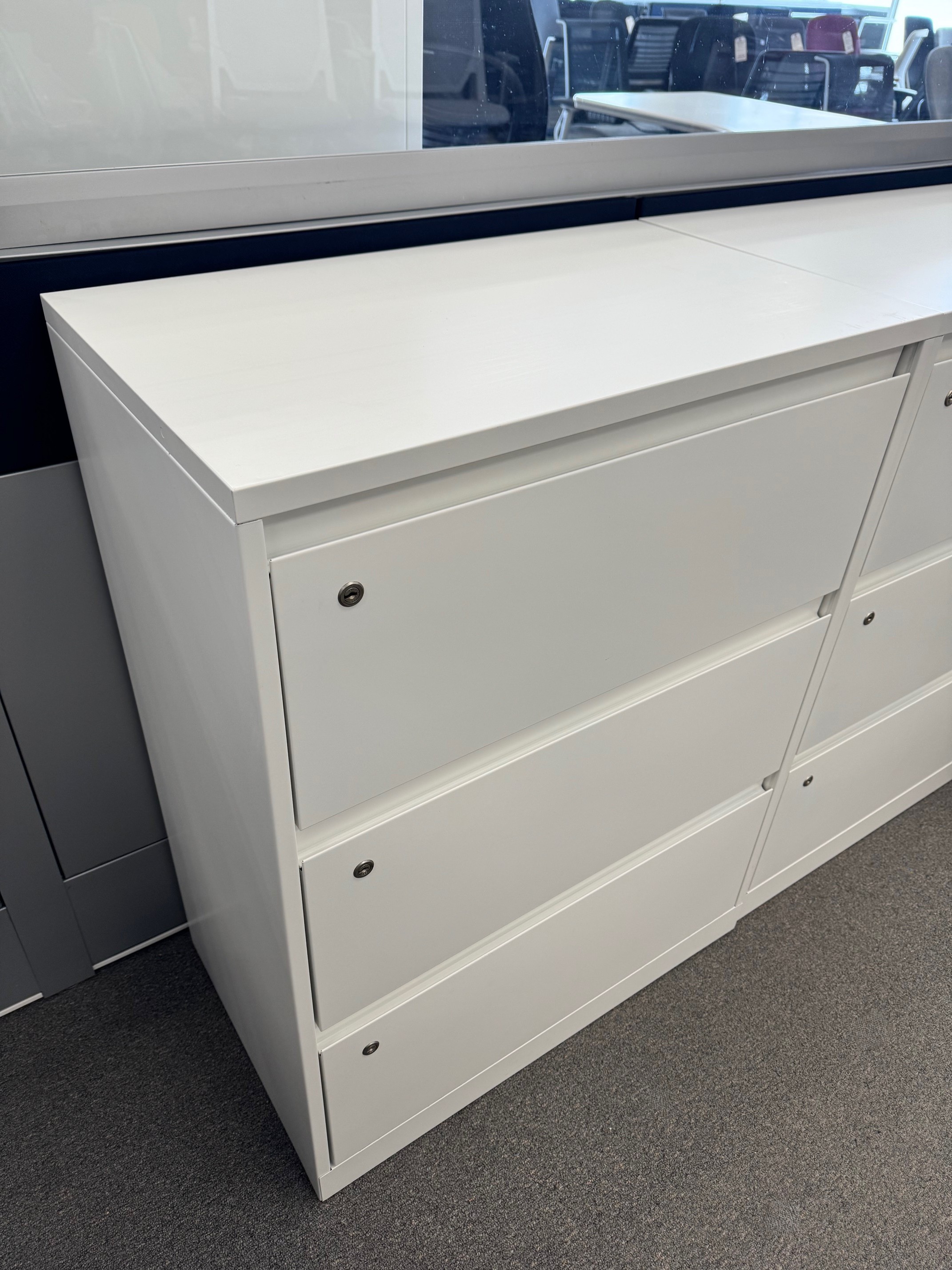 Steelcase Lateral File, 3 Drawer, 30"Wide