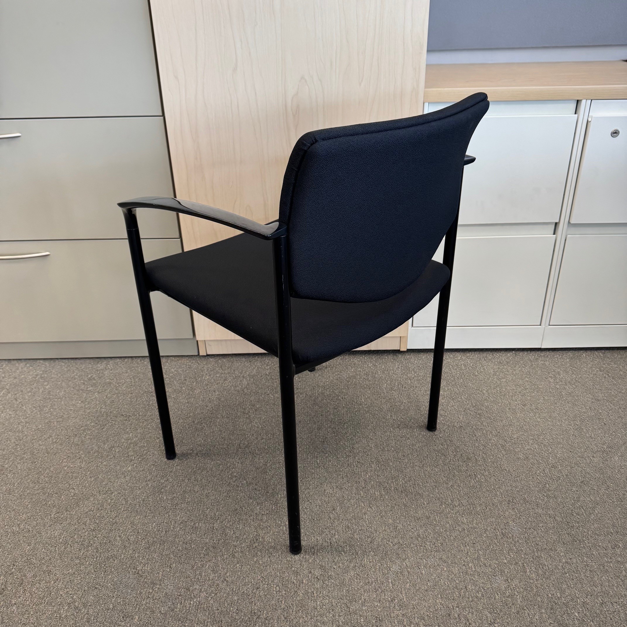 Used Steelcase Player Series Guest Chair Black Finish - Image 6