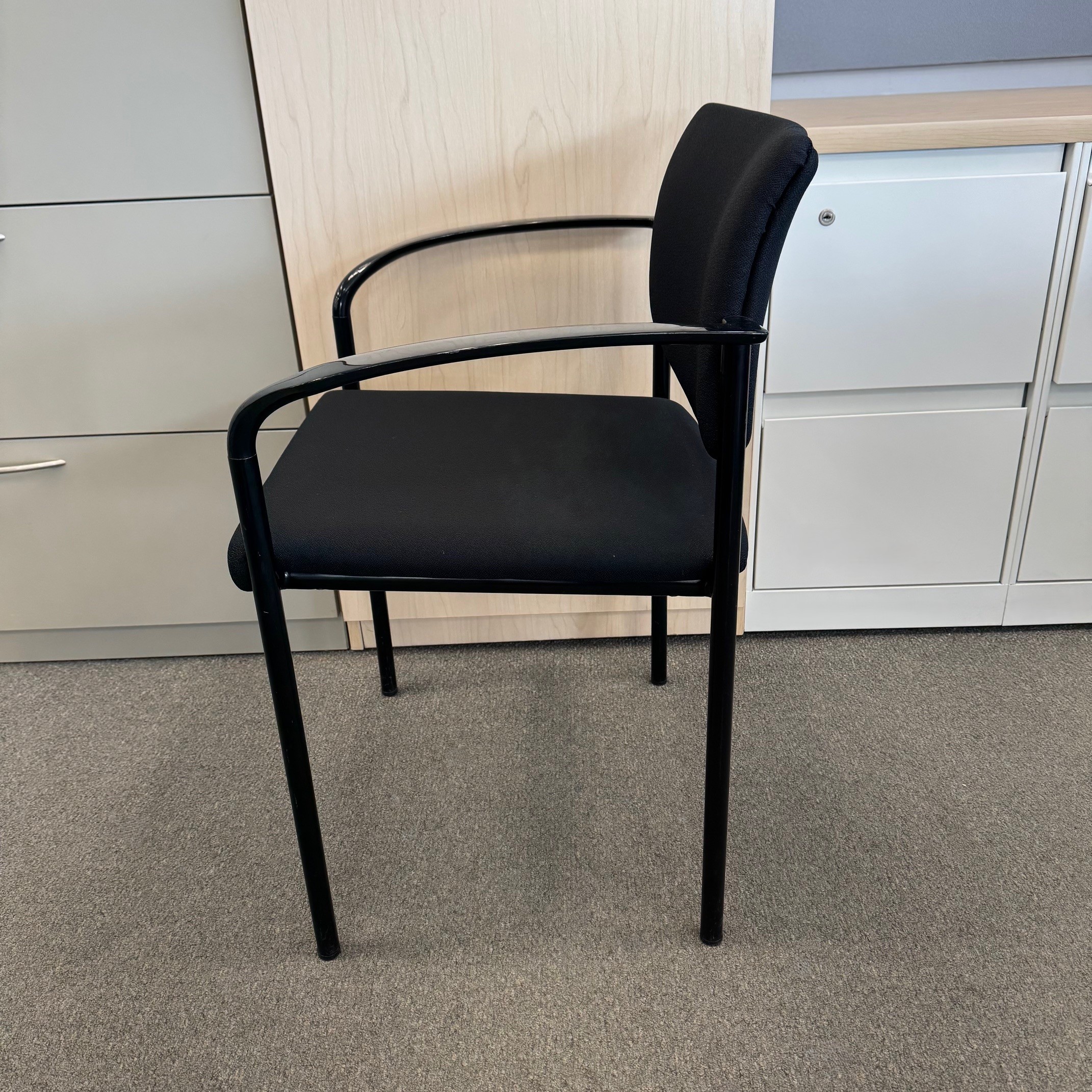 Used Steelcase Player Series Guest Chair Black Finish - Image 7