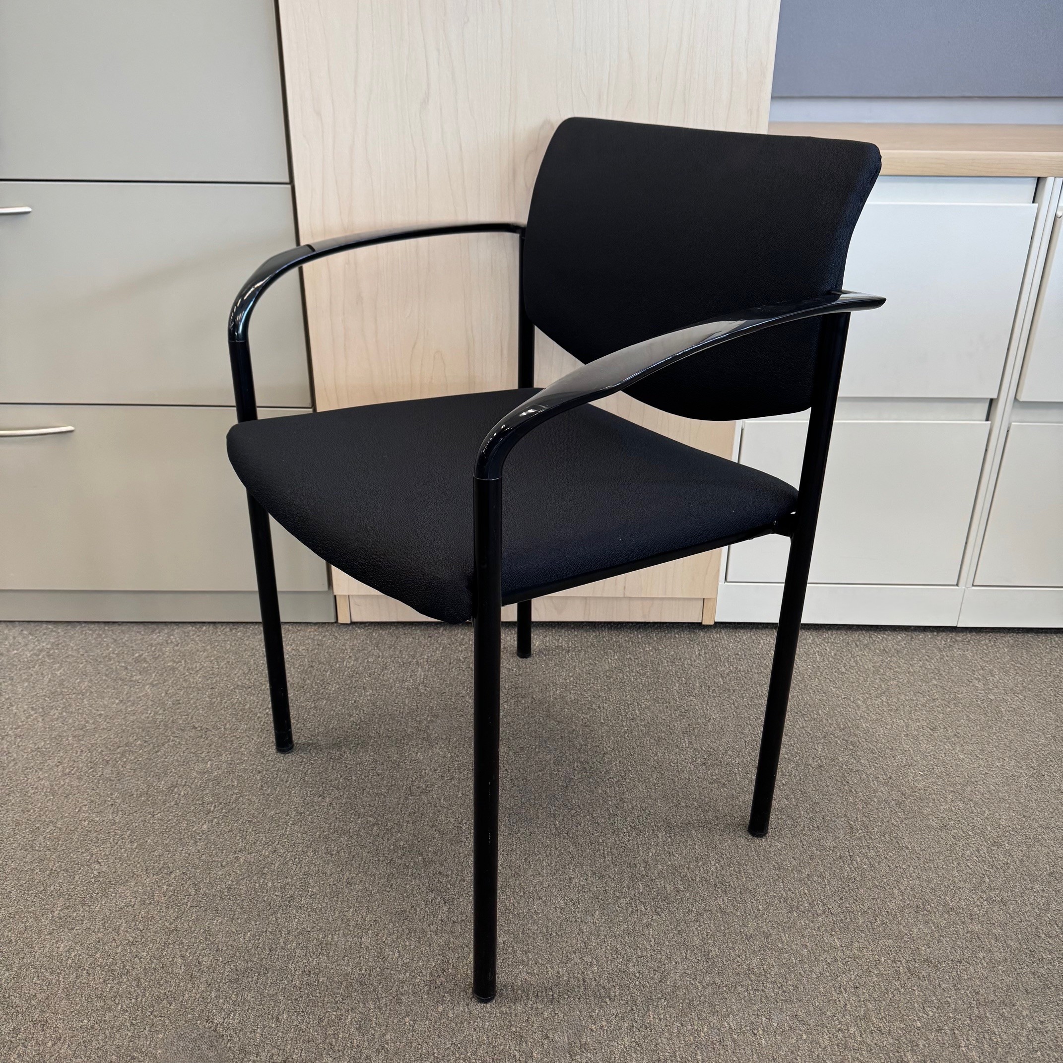Used Steelcase Player Series Guest Chair Black Finish - Image 8