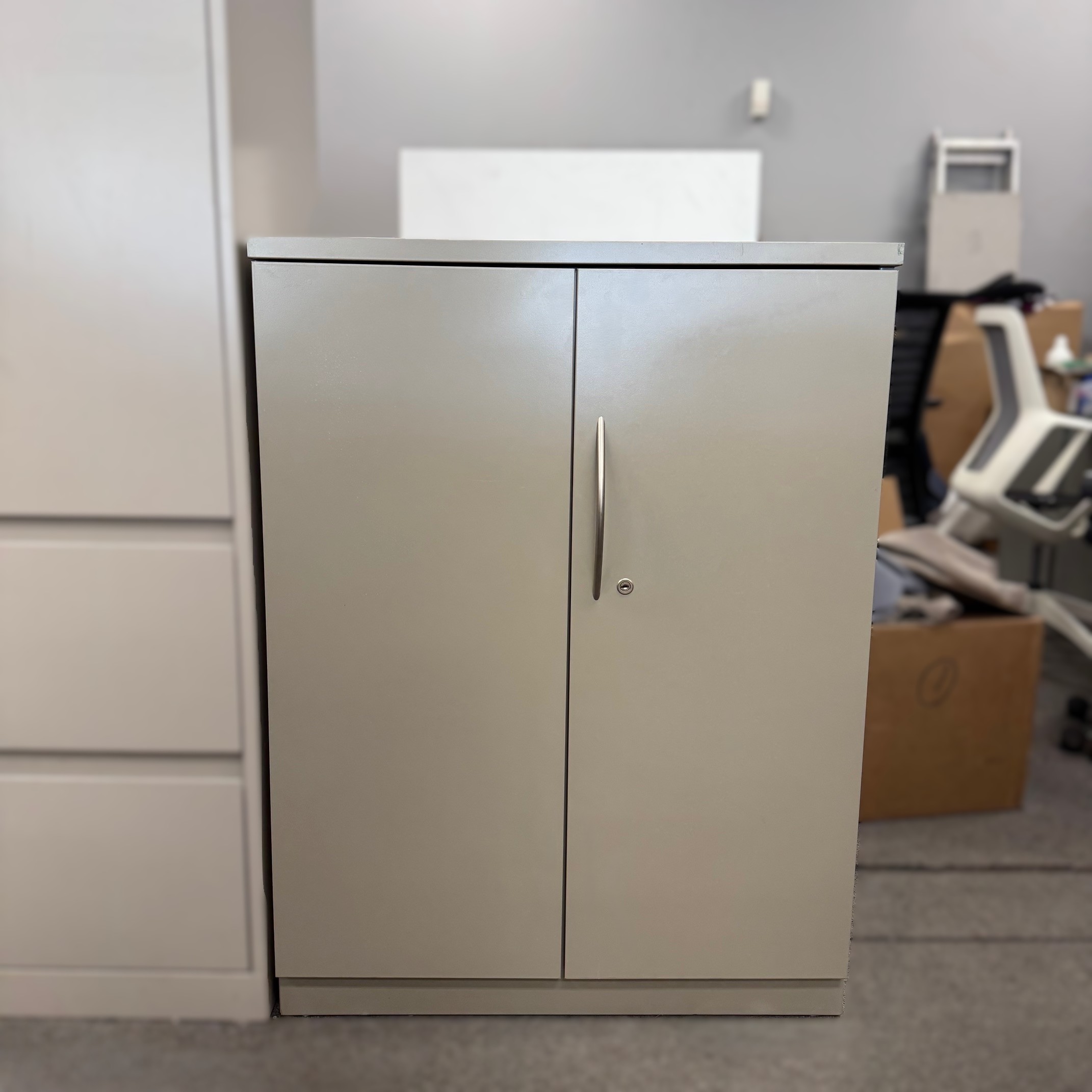 Used Steelcase Storage Cabinet, 40" Tall