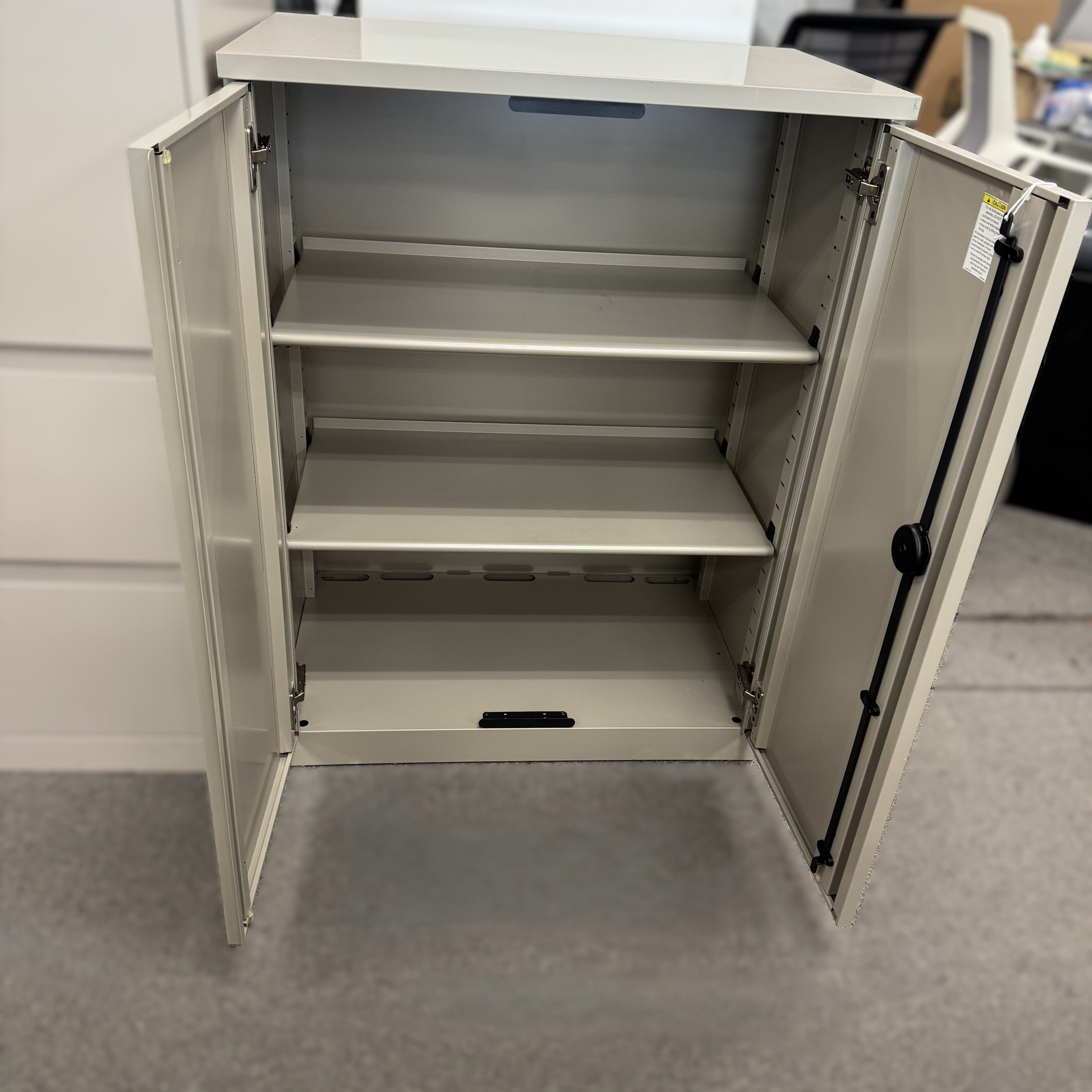 Used Steelcase Storage Cabinet, 40" Tall - Image 3
