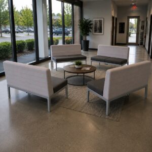 Steelcase Regard Series Bench with Power – Modern Office Seating!