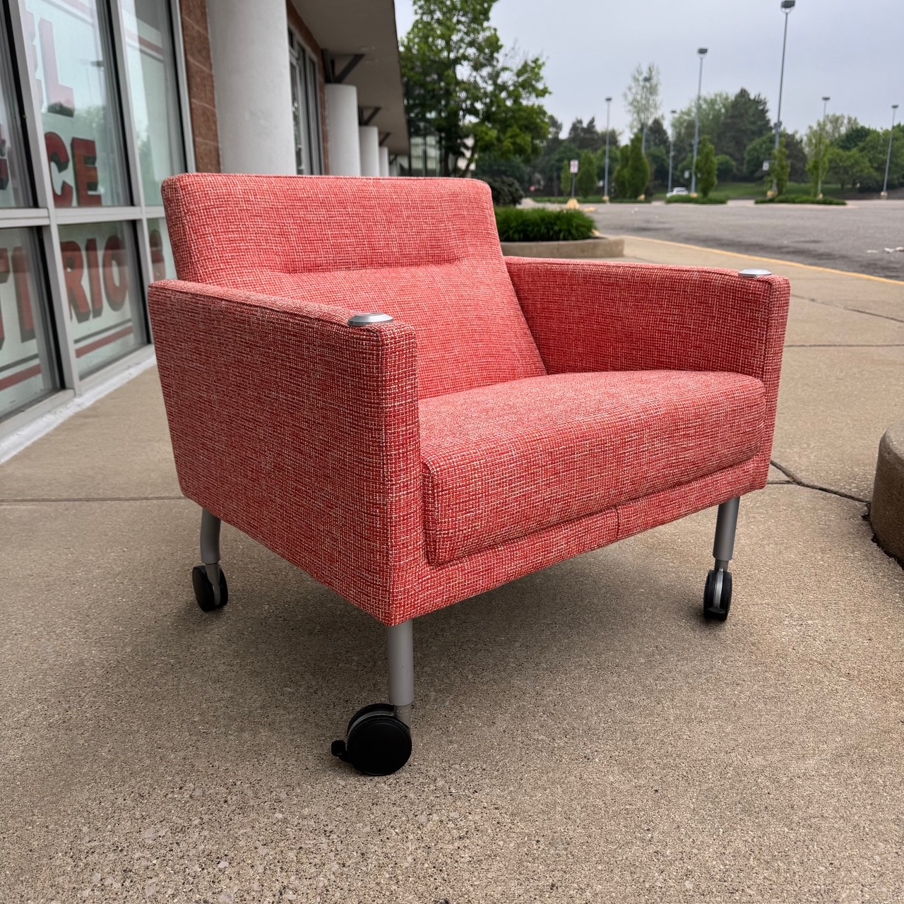 Orange Coalesse by Steelcase Mobile Sidewalk Chair - Image 2