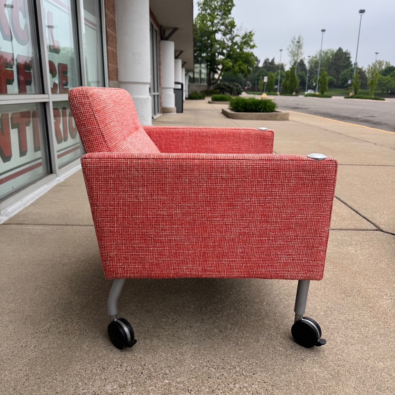 Orange Coalesse by Steelcase Mobile Sidewalk Chair - Image 3