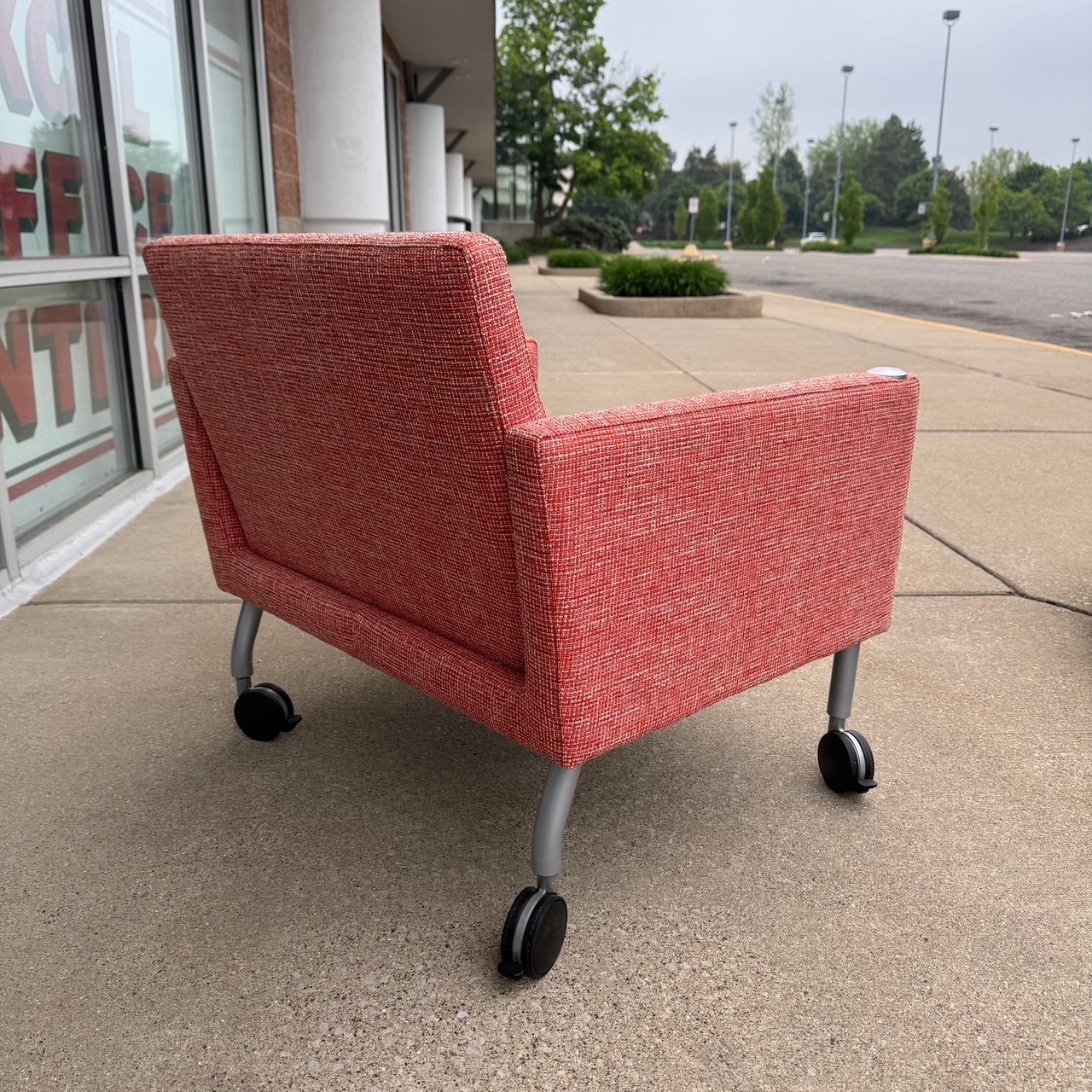 Orange Coalesse by Steelcase Mobile Sidewalk Chair - Image 4