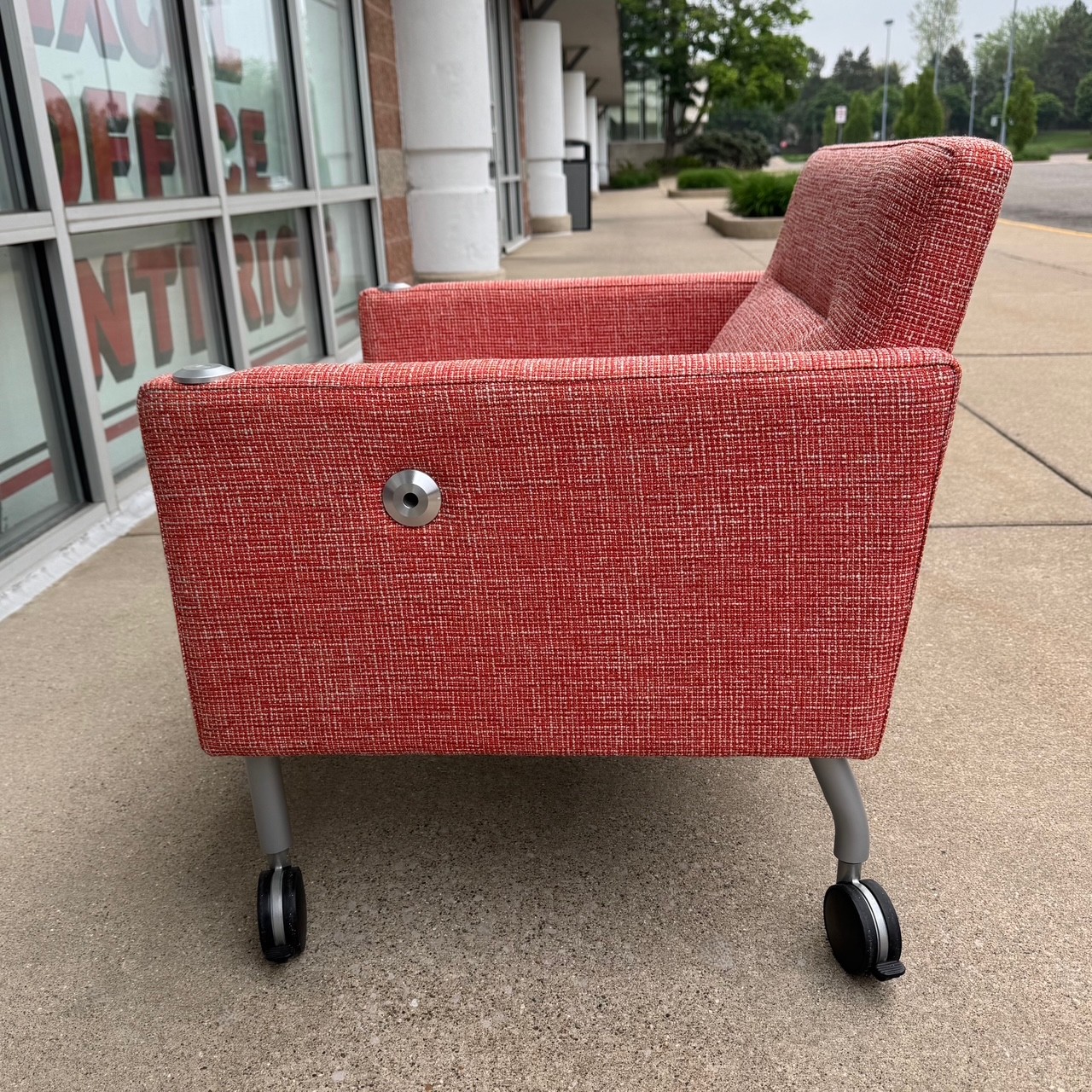 Orange Coalesse by Steelcase Mobile Sidewalk Chair - Image 7