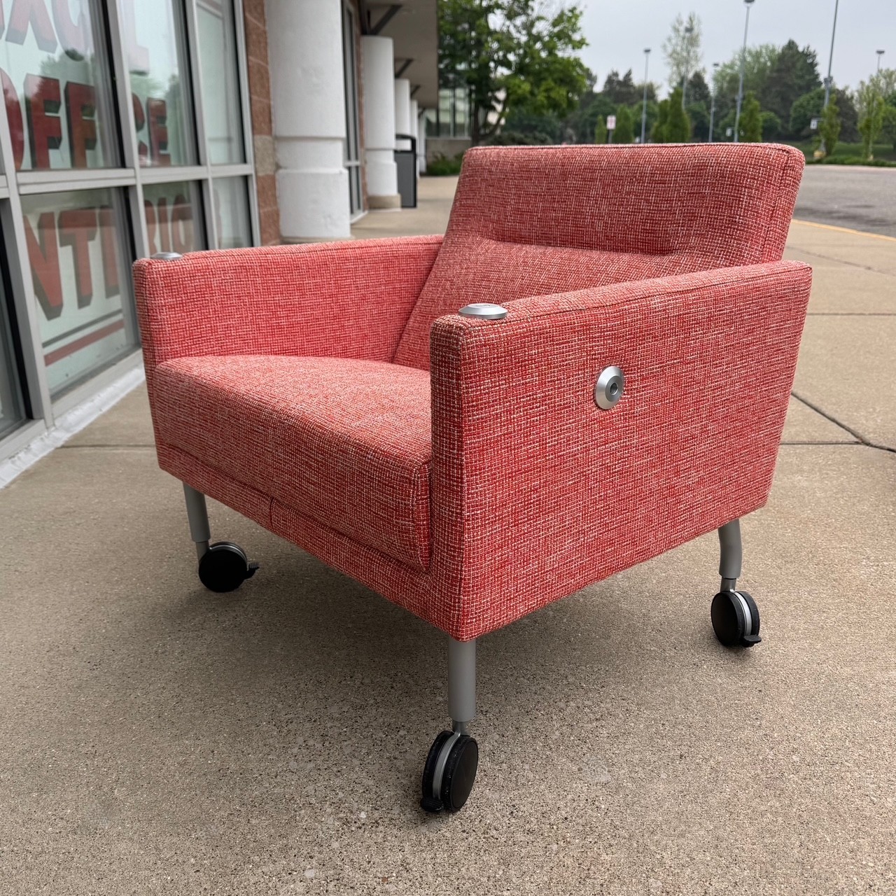 Orange Coalesse by Steelcase Mobile Sidewalk Chair - Image 8