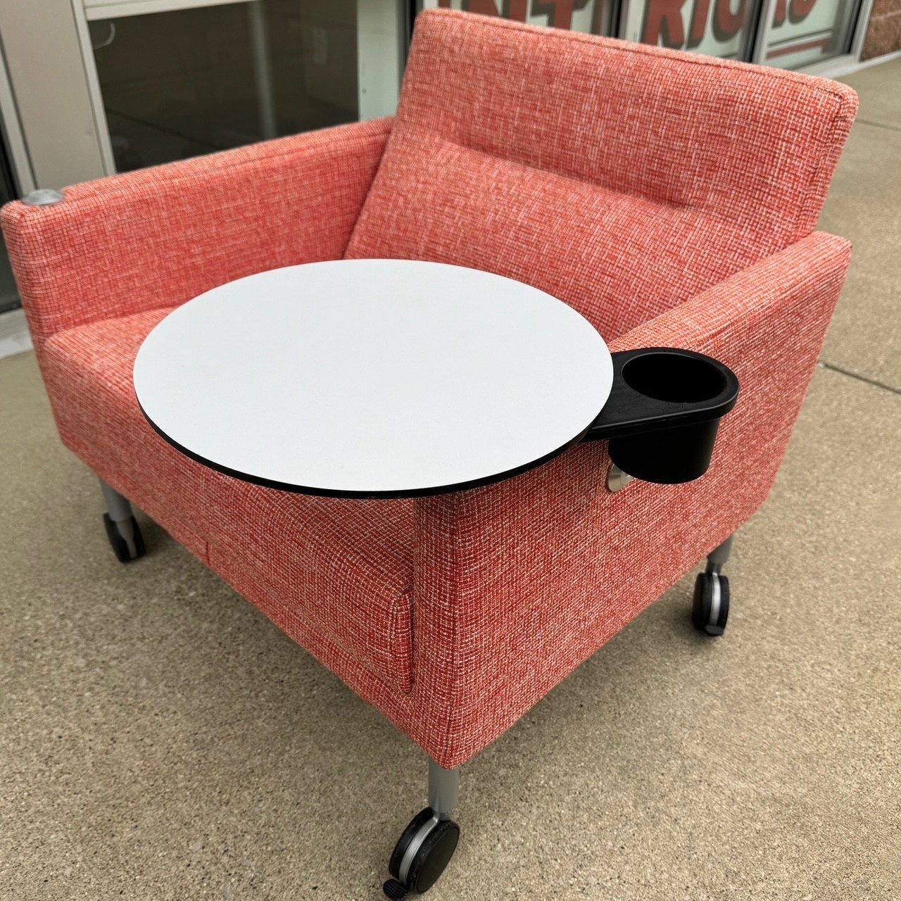 Orange Coalesse by Steelcase Mobile Sidewalk Chair - Image 9