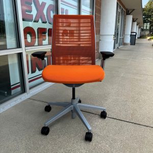 Tangerine Steelcase Think Series V-2 Task Chair Mesh Back
