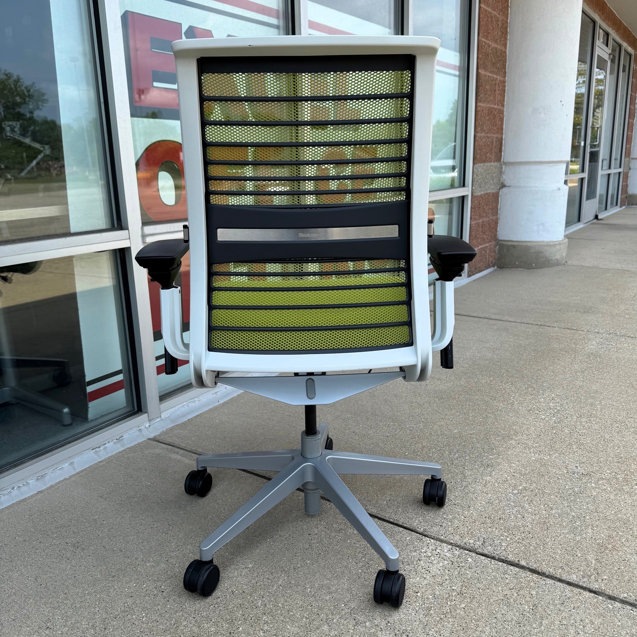 Wasabi Steelcase Think Series V-2 Task Chair Mesh Back - Image 5