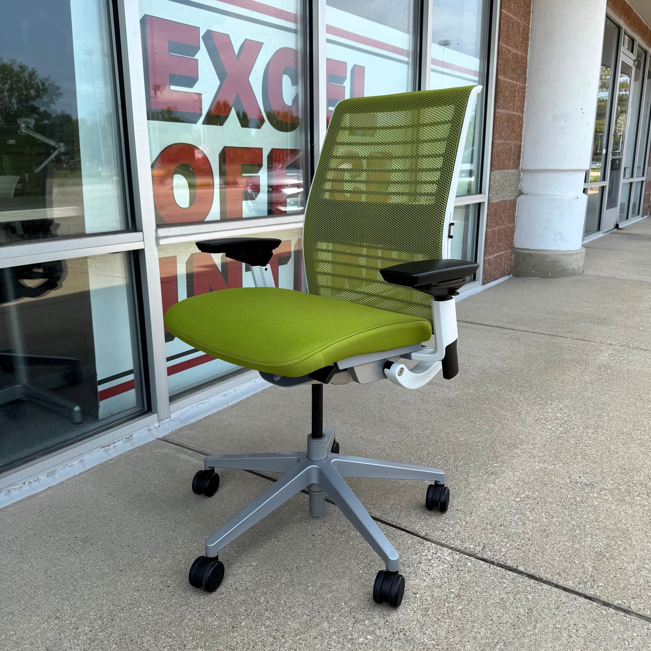 Wasabi Steelcase Think Series V-2 Task Chair Mesh Back - Image 8