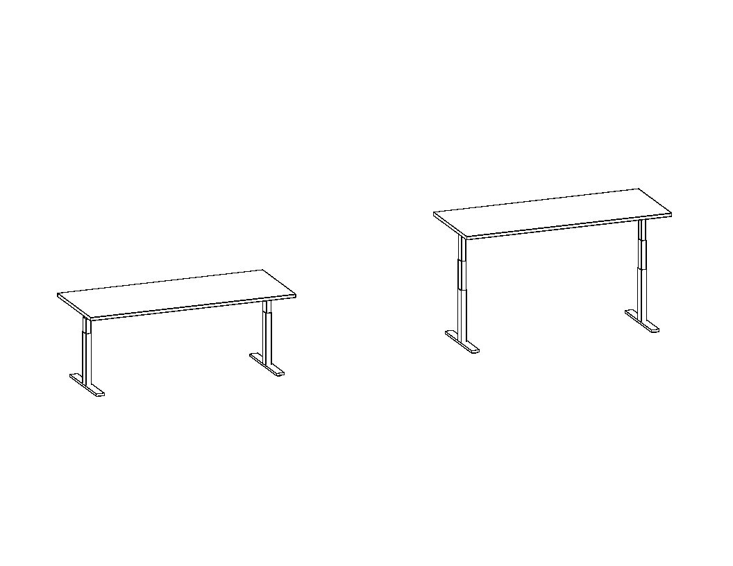 New Height Adjustable Table, 30x72 - Image 5