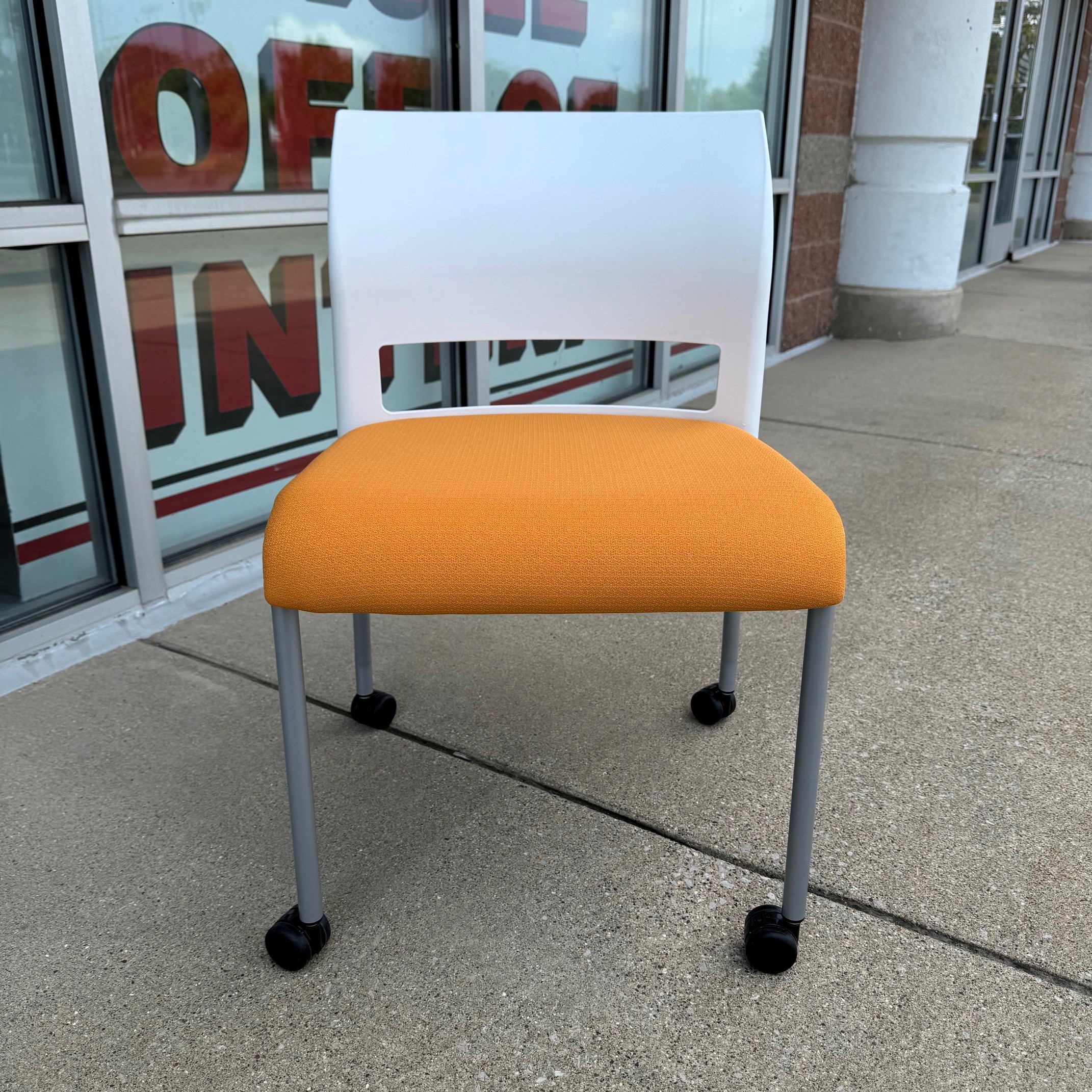 Used OEM Orange Steelcase Move Series Collaborative Chair