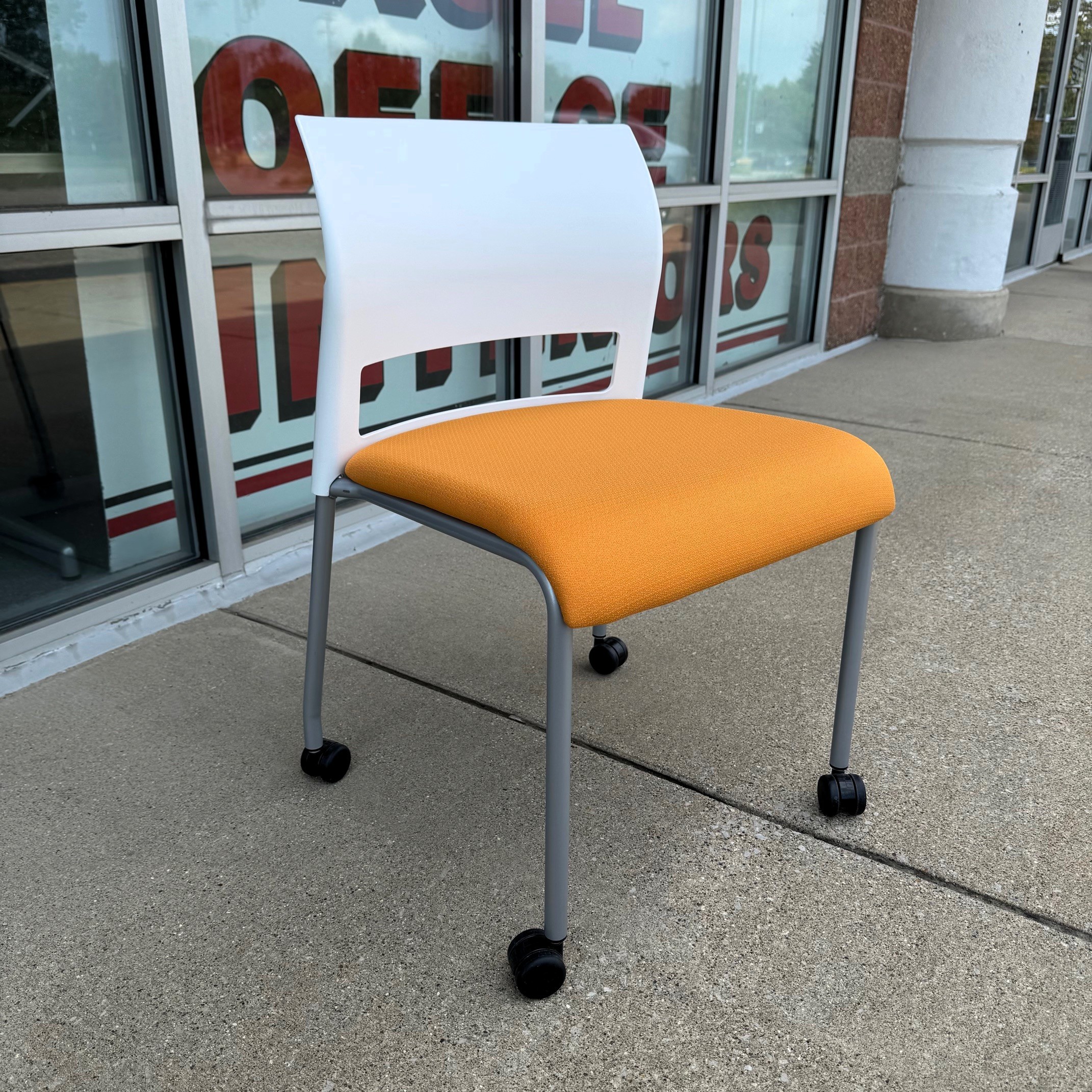 Used OEM Orange Steelcase Move Series Collaborative Chair - Image 2