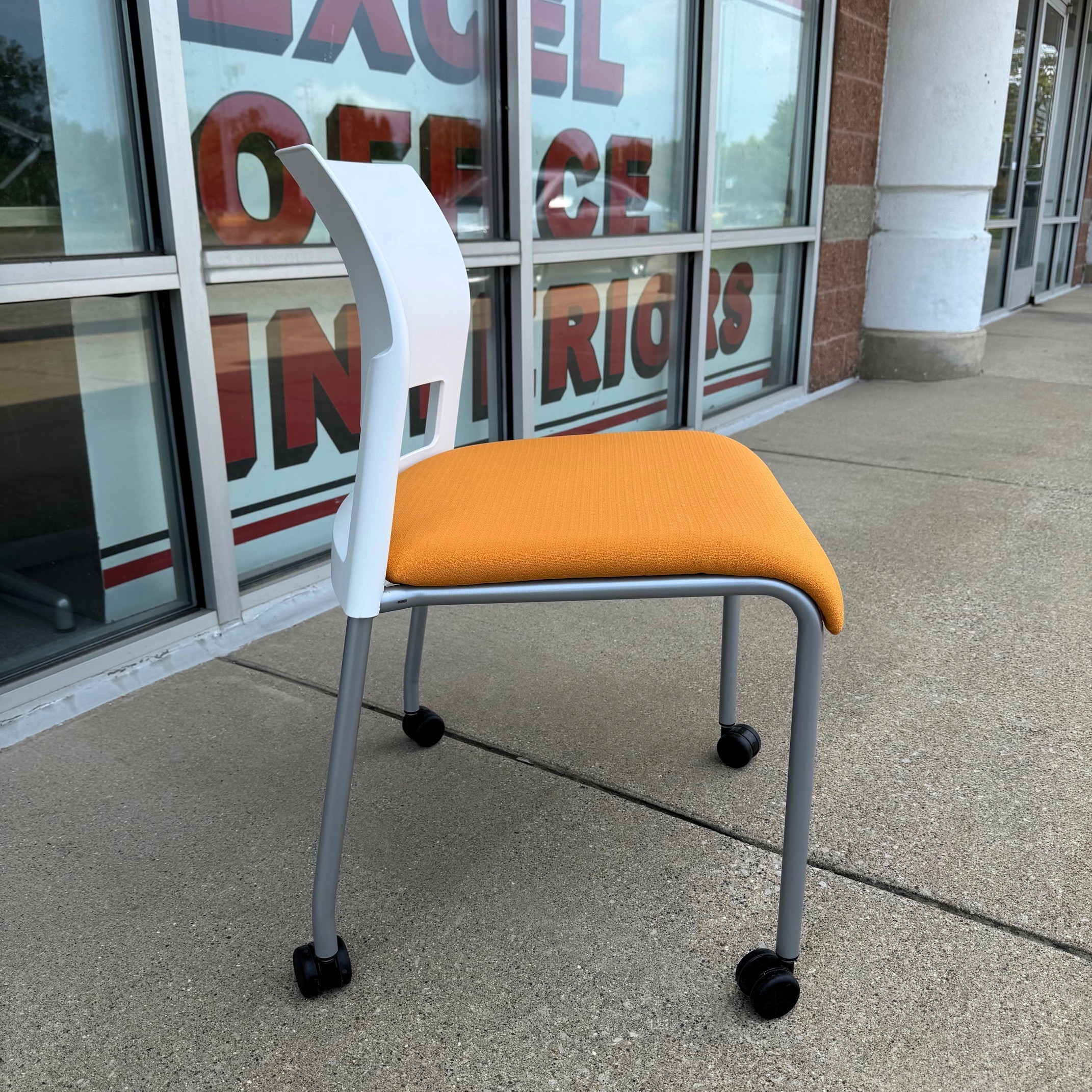 Used OEM Orange Steelcase Move Series Collaborative Chair - Image 3