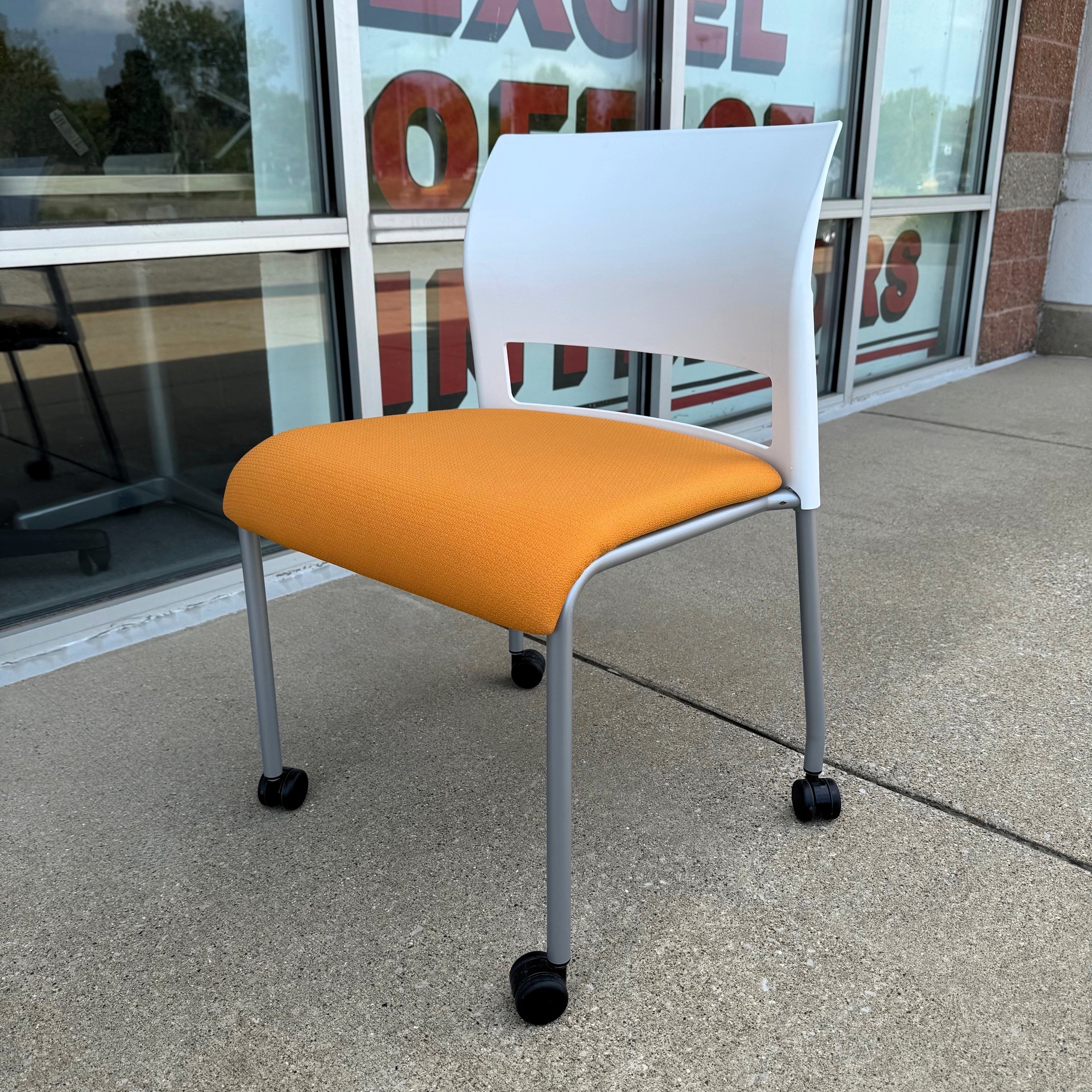 Used OEM Orange Steelcase Move Series Collaborative Chair - Image 8