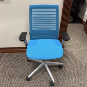 Steelcase Think V2 Ergonomic Chair - Blue mesh (Like New) (Only 4 Left)