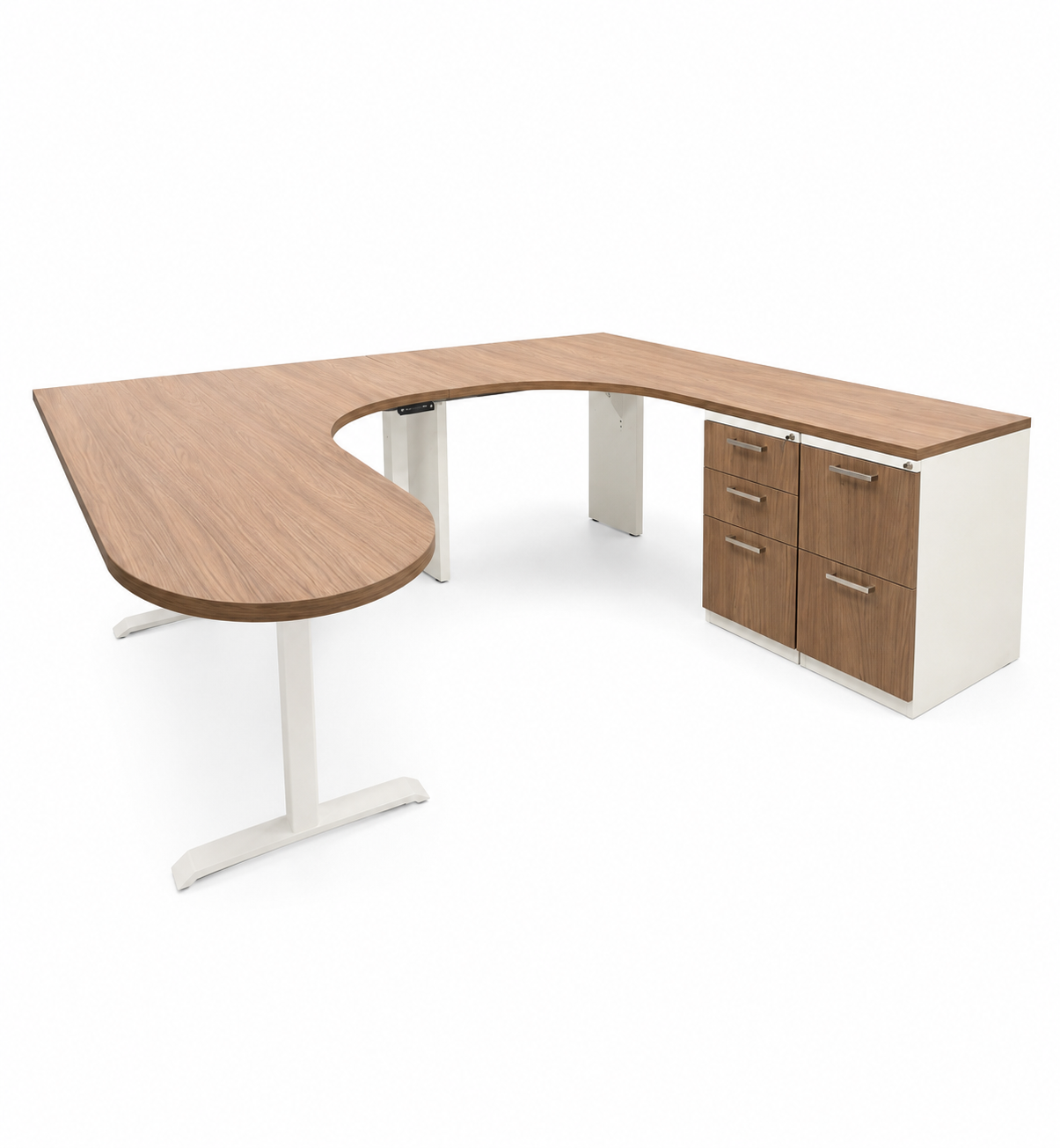 Excel Office Custom Jetty U-Shaped Height-Adjustable Workstation - Image 3