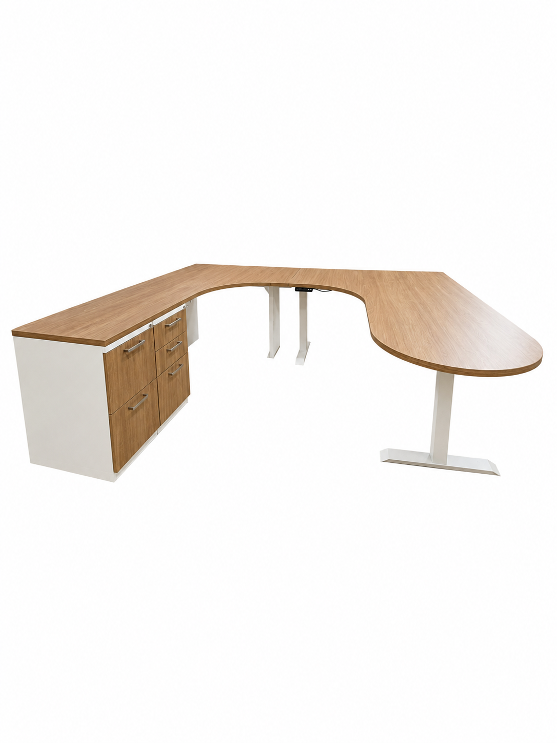Excel Office Custom Jetty U-Shaped Height-Adjustable Workstation - Image 4