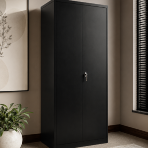 BLACK SANDUSKY/LEE STORAGE CABINET — ONLY 2 LEFT!