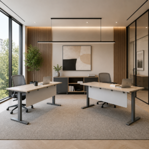 30" x 72" Electric Height-Adjustable Desk – Kingswood Walnut