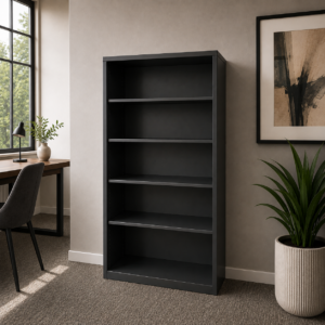 Steelcase Open Bookcase – Custom-Painted Commercial Office Storage